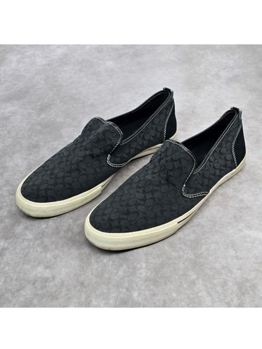 Coach Kenneth Men's Logo Slip-on Shoes